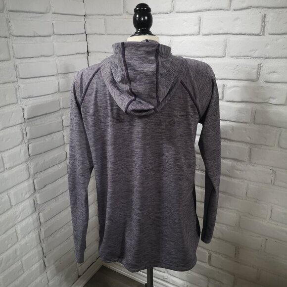 Under Armour Heat Gear Ladies Size Large Purple Lightweight Scuba Hoodie - Picture 2 of 12